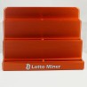 Socle 6 NM Miner vide vu de face - gravure Lotto Miner et gradins d'accueil