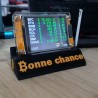 Socle NM Miner Bonne chance en fonctionnement - écran du lotto miner allumé