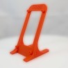 Support Bitaxe vide vu de profil - inclinaison et pieds du chevalet imprimé en 3D