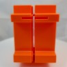Tirelire Bitcoin vue de face - logo BTC massif imprimé en 3D, coloris orange