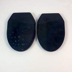 Les deux coques de l'étui Trezor petit modèle ouvertes côte à côte