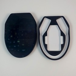 Étui Trezor petit modèle ouvert - logement moulé et joint d'étanchéité