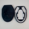 Étui Trezor petit modèle ouvert - logement moulé et joint d'étanchéité