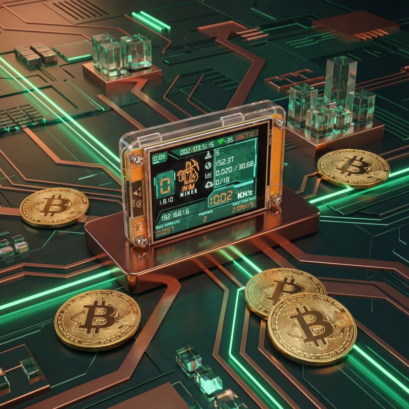 NM Miner - lotto miner Bitcoin à écran couleur pour miner en solo depuis chez soi