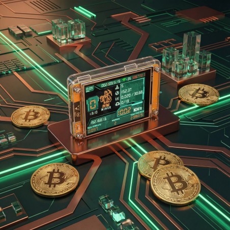 NM Miner - lotto miner Bitcoin à écran couleur pour miner en solo depuis chez soi