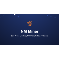 Écran de démarrage du NM Miner - logo et interface du lotto miner
