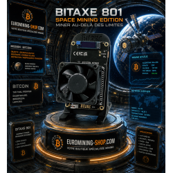 Bitaxe 801 - solo miner Bitcoin haute performance pour miner depuis chez soi
