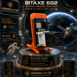Bitaxe 602 - mineur Bitcoin solo nouvelle génération vendu par Euro Mining Shop