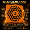 Grille de ventilation Bitcoin pour ventilateur 140 mm de mineur ASIC, impression 3D