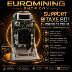 Socle tête de mort pour Bitaxe 601 et 602 - support crâne imprimé en 3D