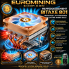 Ventilateur de refroidissement processeur pour Bitaxe - radiateur cuivre à caloducs