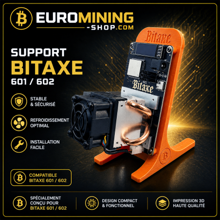 Support Bitaxe 601 et 602 - chevalet imprimé en 3D pour poser son mineur
