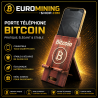 Porte-téléphone Bitcoin v1 en impression 3D - support smartphone au logo BTC, coloris au choix