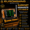 Socle NM Miner Bonne chance - support individuel imprimé en 3D pour lotto miner