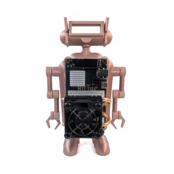Socle robot Bitaxe vu de face sans carte - logement prévu pour le Bitaxe 601 ou 602