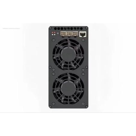 Goldshell AE-BOX II Aleo 54 MH/s vu de face - les deux ventilateurs du mineur ASIC