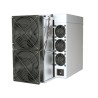 Antminer S21 Pro+ vu de trois quarts arrière - connectiques et double ventilateur