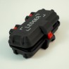Étui mini coffre pour Ledger Nano S et X - coffret rigide noir et rouge fermé
