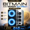 Bitmain Antminer S21 Pro+ - mineur ASIC Bitcoin 245 TH/s vendu par Euro Mining Shop