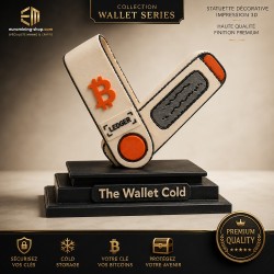 Statuette The wallet cold en impression 3D - collection Wallet Series Euro Mining Shop
