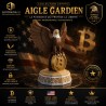 Statuette L'Aigle, le gardien du Bitcoin en impression 3D, visuel d'ambiance Euro Mining Shop
