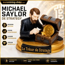 Statuette Le Trésor de Strategy en impression 3D, visuel d'ambiance Euro Mining Shop