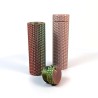 Deux étuis Ledger fermés debout - coloris cuivre et vert au choix