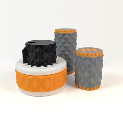 Gabarit pour poinçonnage de seed phrase sur rondelles en acier