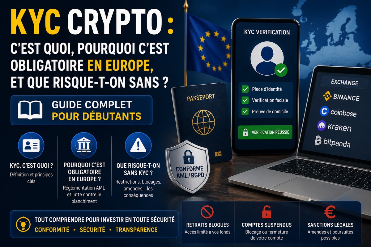 KYC crypto : c'est quoi, pourquoi c'est obligatoire en Europe, et que risque-t-on sans ? Guide complet pour débutants