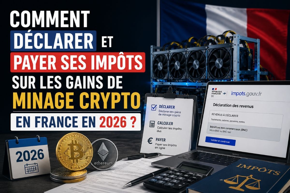 Comment déclarer et payer ses impôts sur les gains de minage crypto en France en 2026 ?