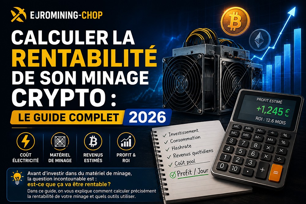 Calculer la rentabilité de son minage crypto : le guide complet 2026