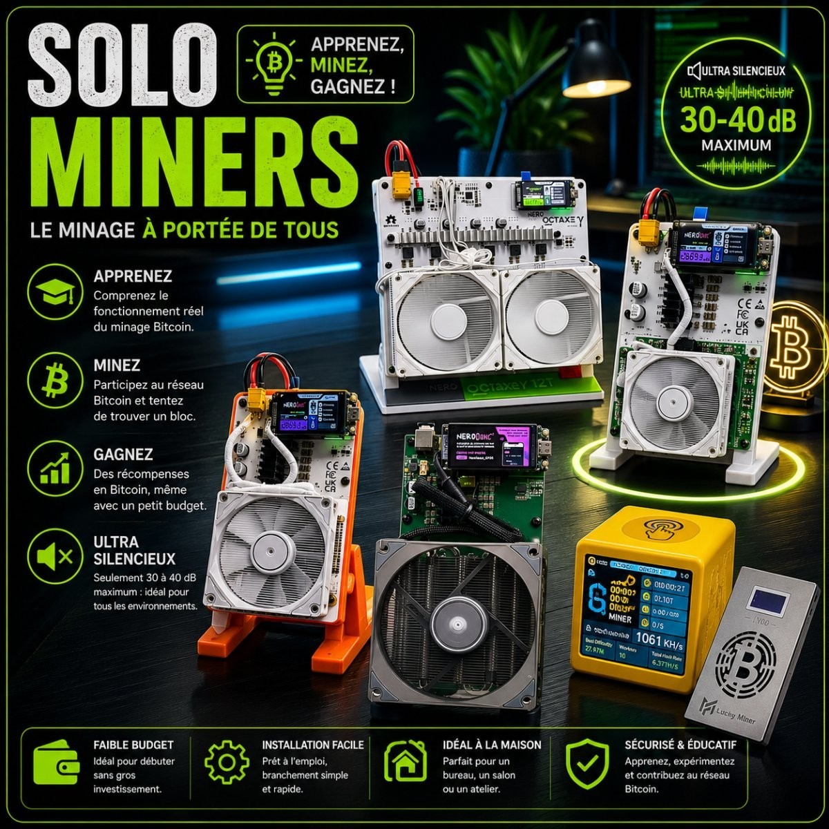 Solo miner