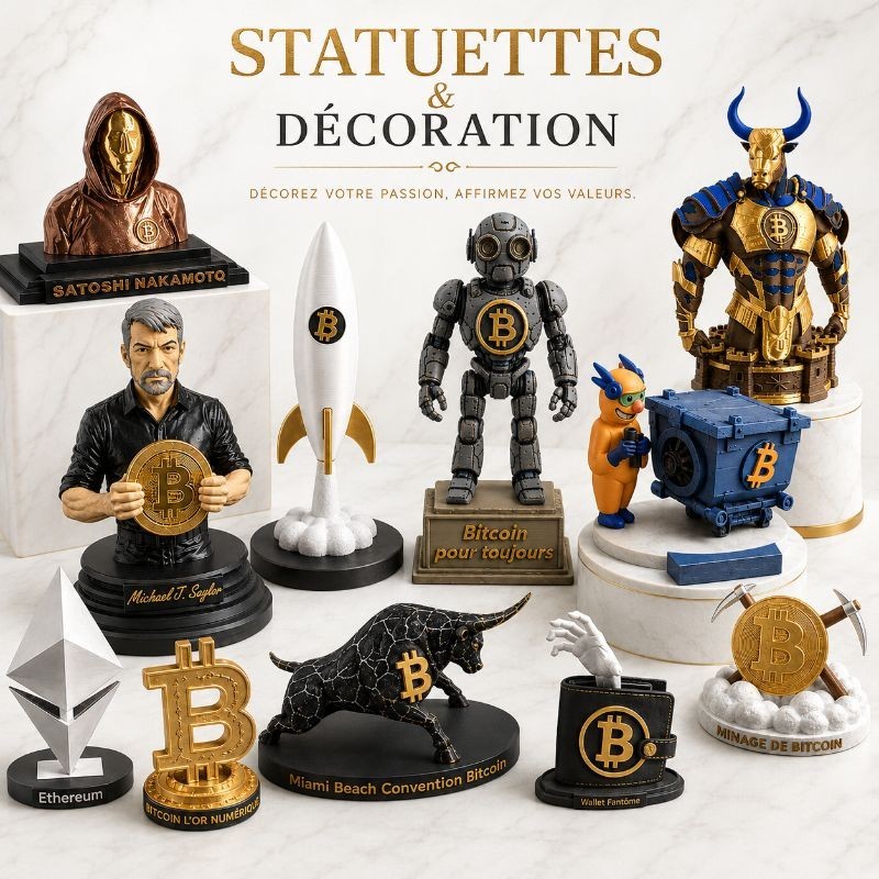 Décoration et statuettes crypto